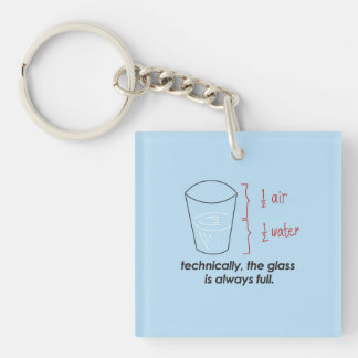Glass Full Keyring