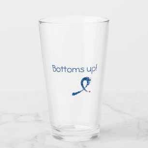 Glass gift for colonoscopy, colon cancer awareness