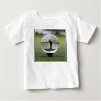 Glass Golf Ball With Golf Player Inside,