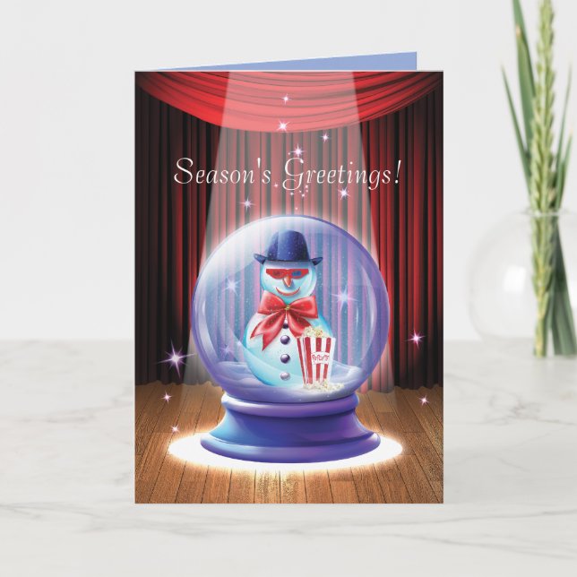 Glass Holiday Fantasy Greeting Card (Front)