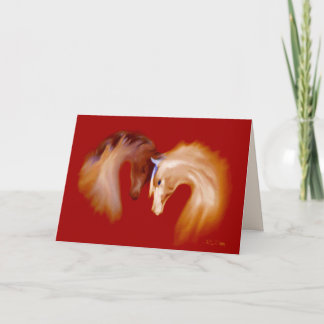 "Glass Horses" ~ Greeting Card (blank)