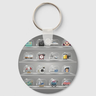 Glass Icons1 Keychain