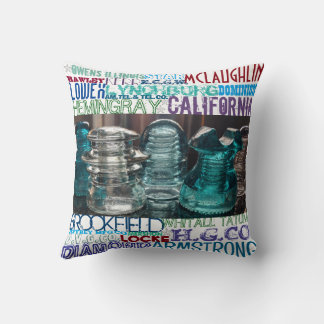 Glass Insulator Collectors Pillow