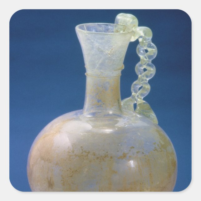 Glass jug, Roman, 3rd century Square Sticker (Front)