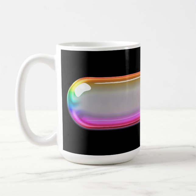 Glass Lens Colourful Rainbow Mug (Left)