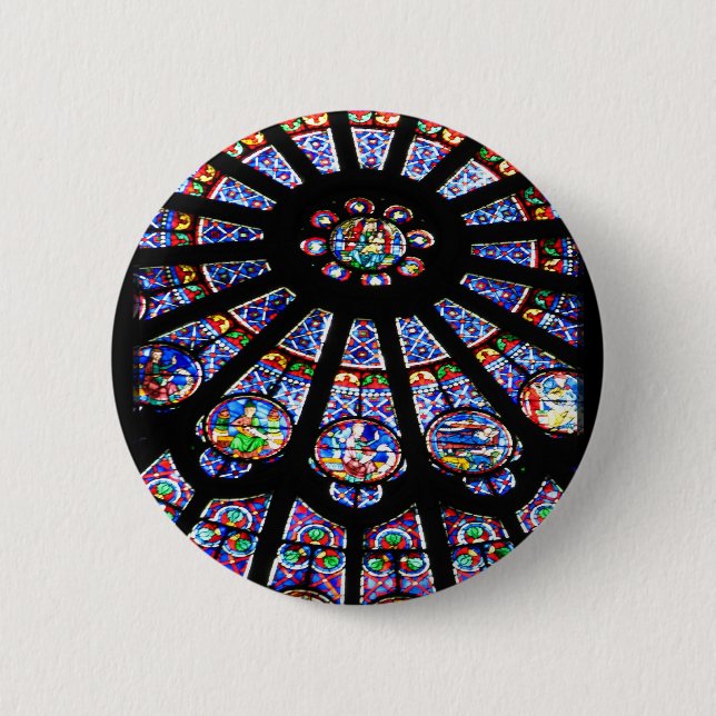 Glass Light 2 Inch Round Button (Front)