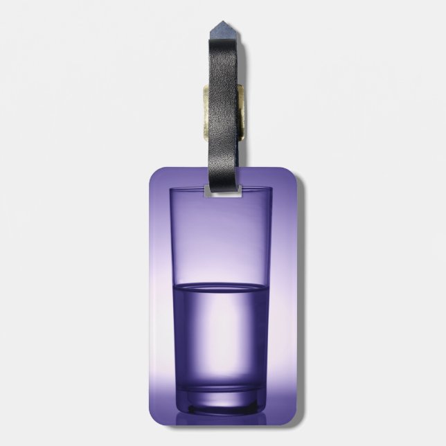 Glass Luggage Tag (Back Vertical)
