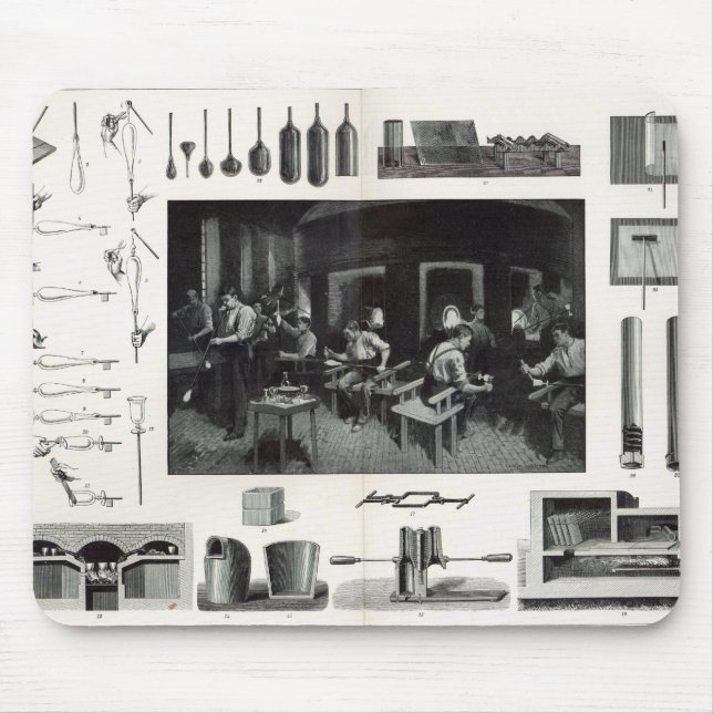 Glass manufacture mouse pad (Front)