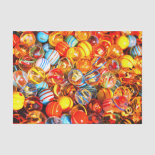 Glass marbles colourful play marbles tissue paper