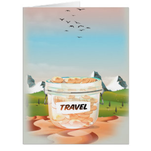 Glass Money Travel Jar