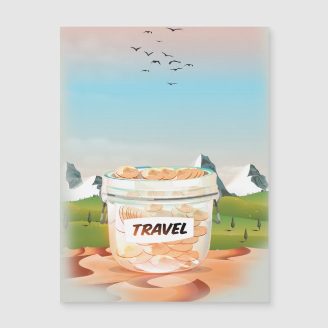 Glass Money Travel Jar (Front)