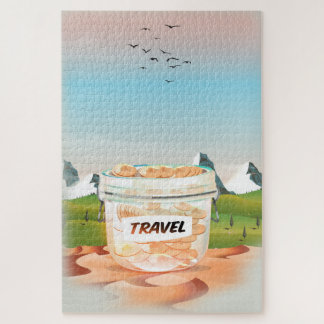 Glass Money Travel Jar Jigsaw Puzzle