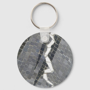 Glass mosaic keychain