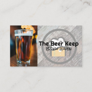 Glass of Beer   Beer Garden Business Card