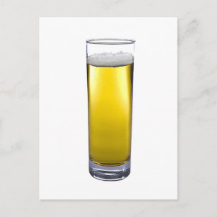 glass of beer postcard