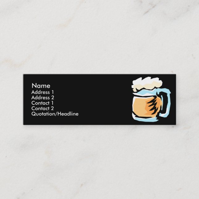 Glass of Beer Profile Cards (Front)