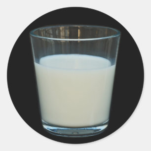 Glass of milk stickers