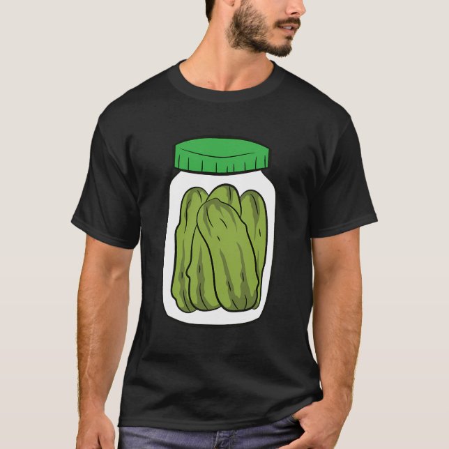 Glass Of Pickles Dill Pickles Pickles Jar Love Pic T-Shirt (Front)