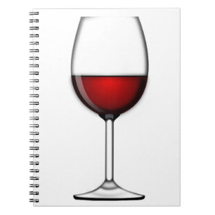 GLASS OF RED WINE NOTEBOOK