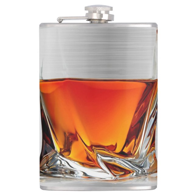 Glass of whiskey flask (Front)