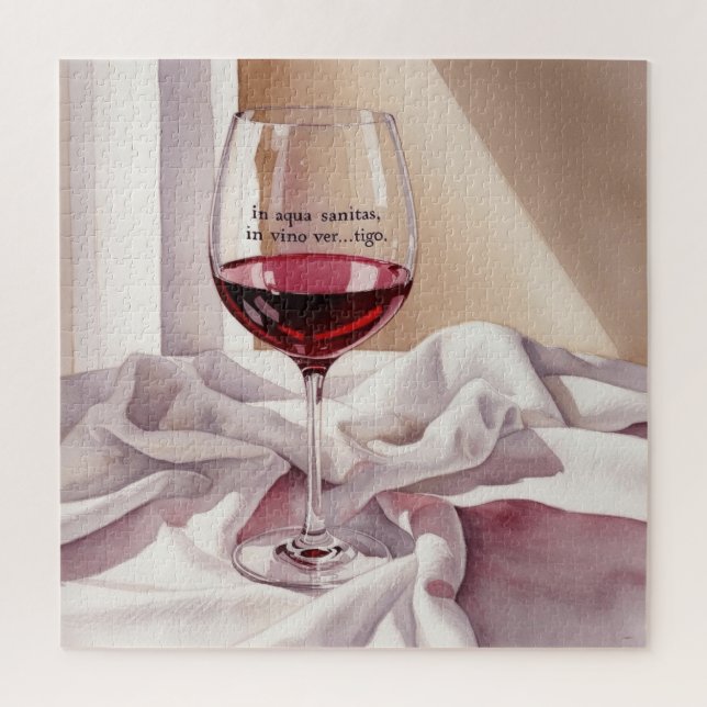 Glass of Wine Jigsaw Puzzle (Vertical)