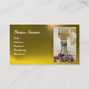 GLASS OF WINE, OLD GRAPE VINEYARD BUSINESS CARD