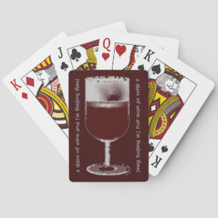 Glass of Wine Playing Cards