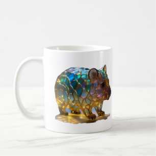 Glass Opalised Australian Wombat, Coffee Mug