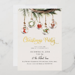 Glass Ornament Christmas Holiday Party