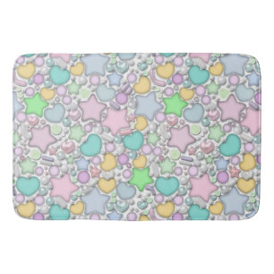 Glass ornaments bath mat