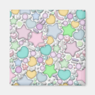 Glass ornaments magnet