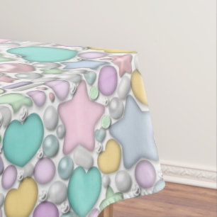 Glass ornaments tablecloth