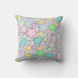 Glass ornaments throw pillow
