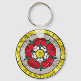 Glass Rose Keychain
