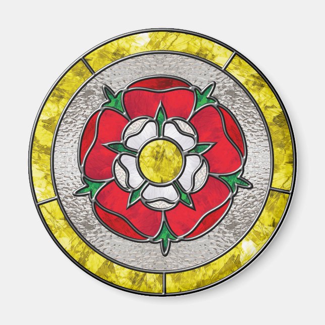 Glass Rose Magnet (Front)