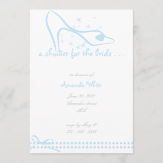 Glass Slipper Bridal Shower Invitation