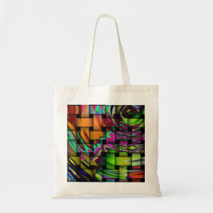 glass squares tote bag