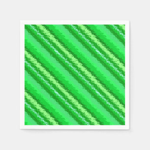 Glass stripes - shades of emerald green napkin