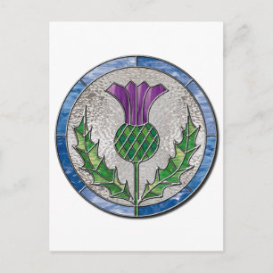 Glass Thistle Postcard