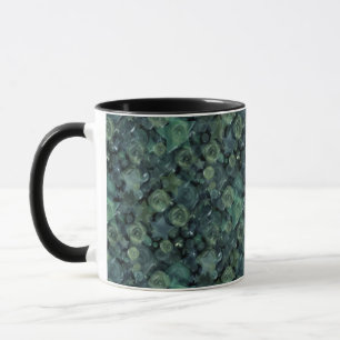 Glass tile 3D liquid roses and stars Mug