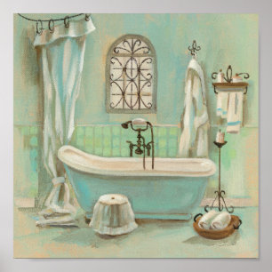 Glass Tile Bath Poster