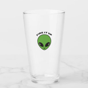 Glass tumbler- Alien Fire it Up