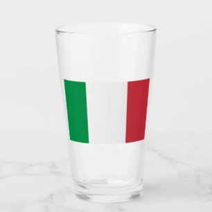 Glass Tumbler Italy Flag 16 onz