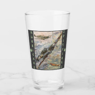 Glass Tumblers Hurricane & Spitfires