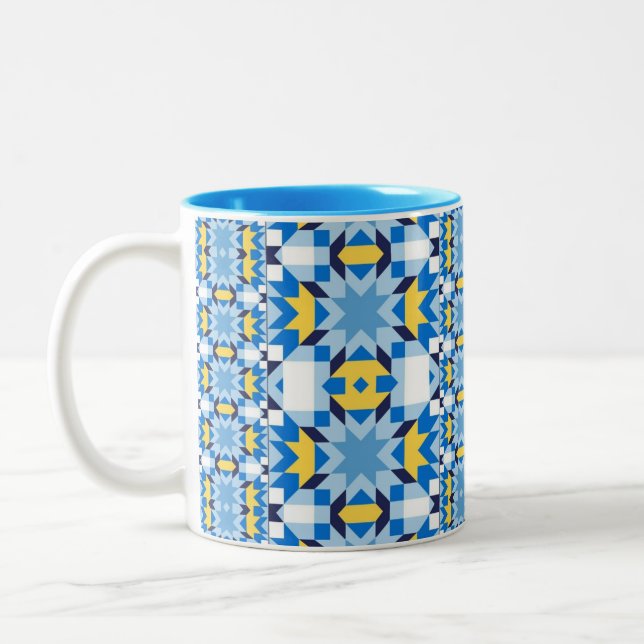 Glass Two-Tone Coffee Mug (Left)