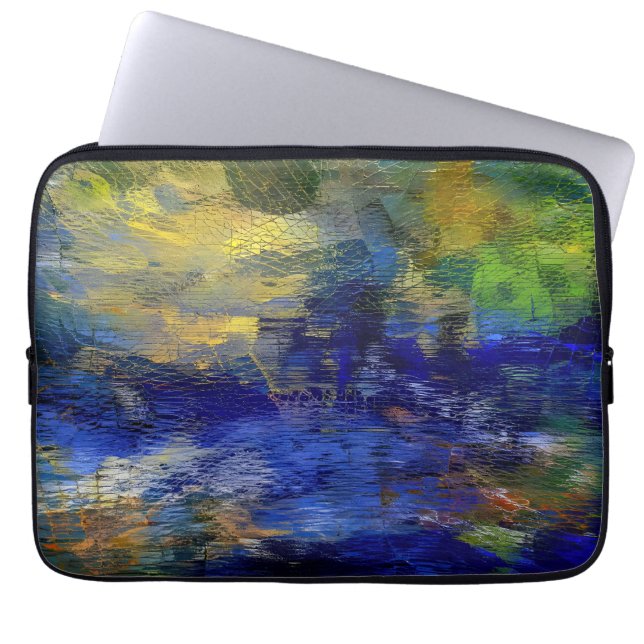 Glass Veil Awakening – Structural Reconstruction Laptop Sleeve (Front)