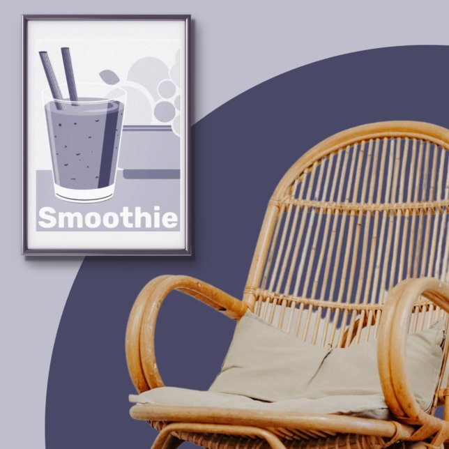 Glass White-Blue Kitchen Wall Art Decor -Canvas (Creator Uploaded)