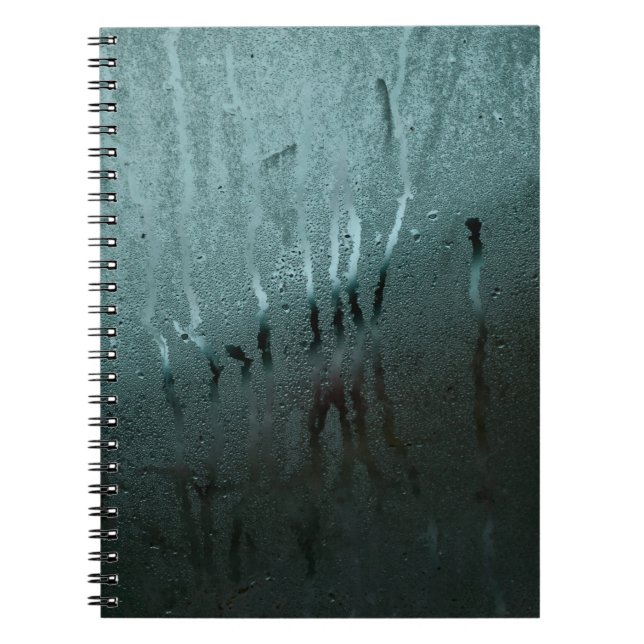 Glass window moisture texture notebook (Front)