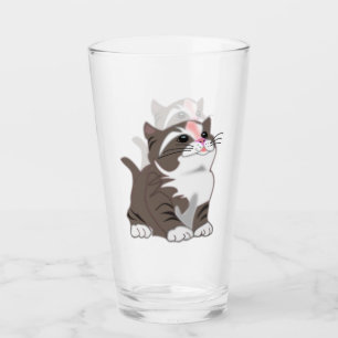 Glass with Little Kitten
