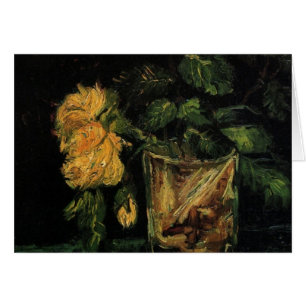 Glass with Roses by Vincent van Gogh